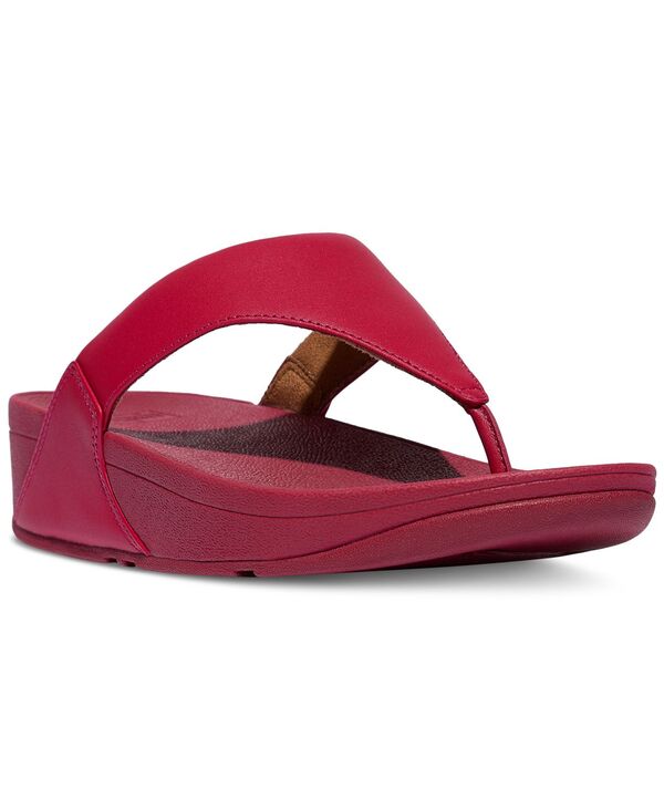 フィットフロップ レディース シューズ サンダル レザー FitFlop Women's Lulu Leather Toe-Thongsandals Redberry