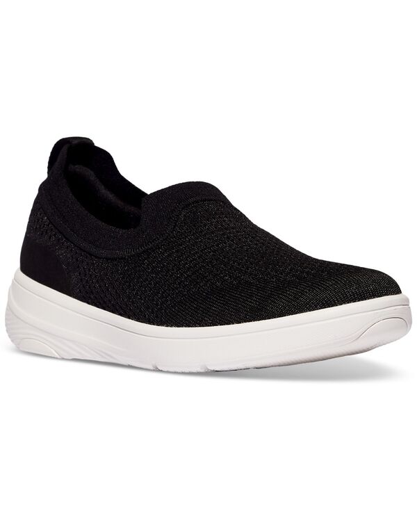 フィットフロップ レディース シューズ スニーカー ニット FitFlop Women'super-Q Knit Slip-On Sneakers Black ブラック