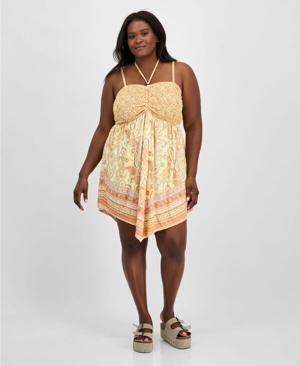 マッデンガール レディース トップス ワンピース プラスサイズ シャーリング Madden Girl Trendy Plusi..