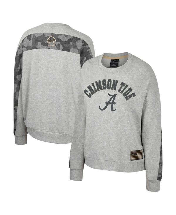 コロシアム レディース アウター パーカー・スウェット シャツ Colosseum Women's Heather Gray Alabam..