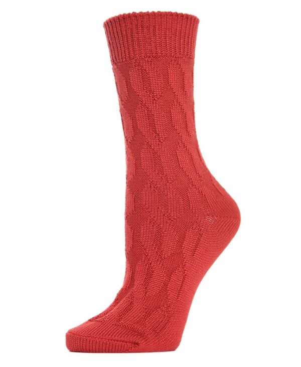 メモイ レディース アンダーウェア 靴下 ブーツ ニット MeMoi Women's Neutral Twisted Knit Essential..