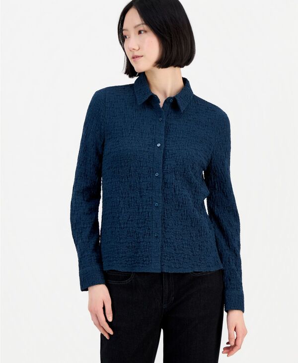 エイリーンフィッシャー レディース トップス シャツ Eileen Fisher Women's Classicollar Shirt Alpine