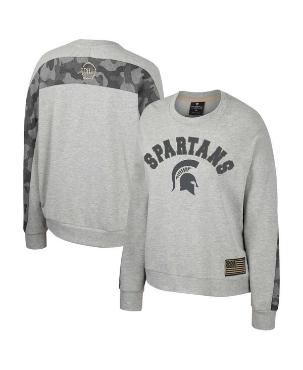 コロシアム レディース アウター パーカー・スウェット シャツ Colosseum Women's Heather Gray Michig..