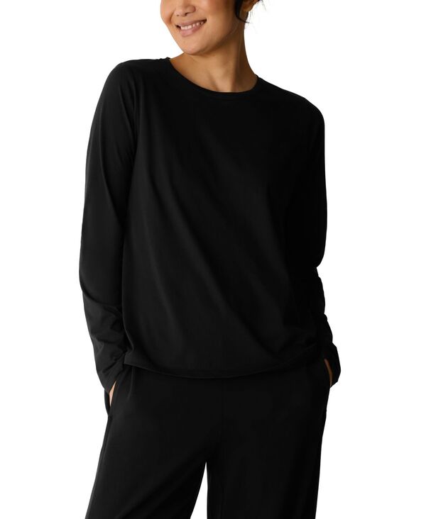 エイリーンフィッシャー レディース トップス シャツ 長袖 Eileen Fisher Women's Round Neck Long-Sle..