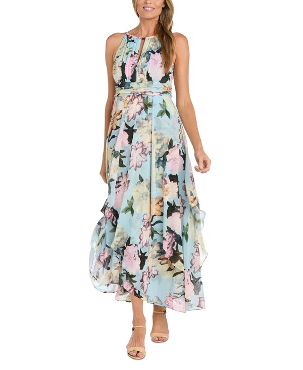 アールアンドエムリチャーズ レディース トップス ワンピース プチ プリント フリル ノースリーブ ホル..