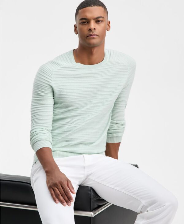 アルファニ メンズ アウター ニット・セーター クルーネック 長袖 Alfani Men's Long-Sleeve Merino Ex..