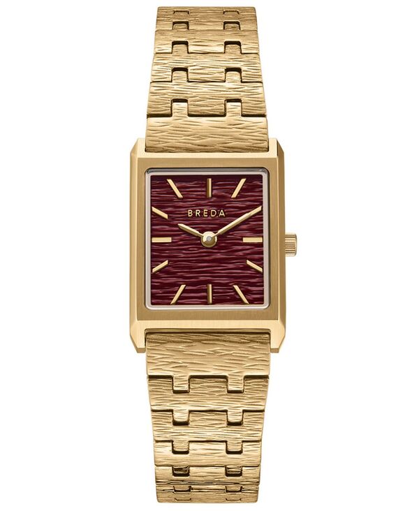 ブレダ レディース アクセサリー 腕時計 Tシャツ BREDA Women's 'Virgil Revival' Gold Stainlessteel Bracelet Watch 20mm DeepGold/Umber ゴールド
