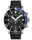 eB\bg Y rv ANZT[ Men's Swiss Chronograph Seastar 1000 Black Rubber Strap Watch 46mm Black