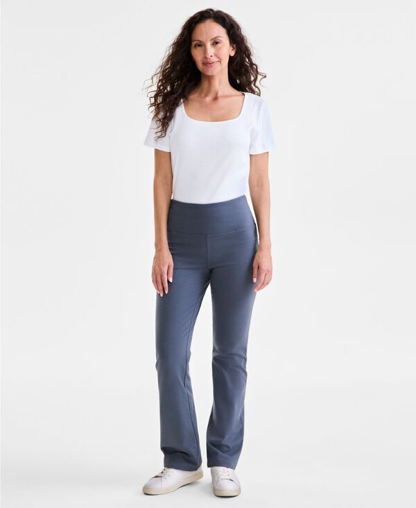 スタイルアンドコー レディース ボトムス レギンス ブーツカット ブーツ Style Co Women 039 s High-Rise Bootcut Leggings Created for Macy 039 s East Side Grey グレー