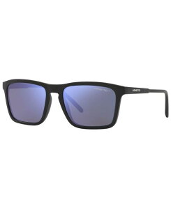 ͥå  󥰥饹 ꡼ Men's Polarized Sunglasses AN4283 56 MATTE BLACK/POLAR DK GREY MIRROR WATER