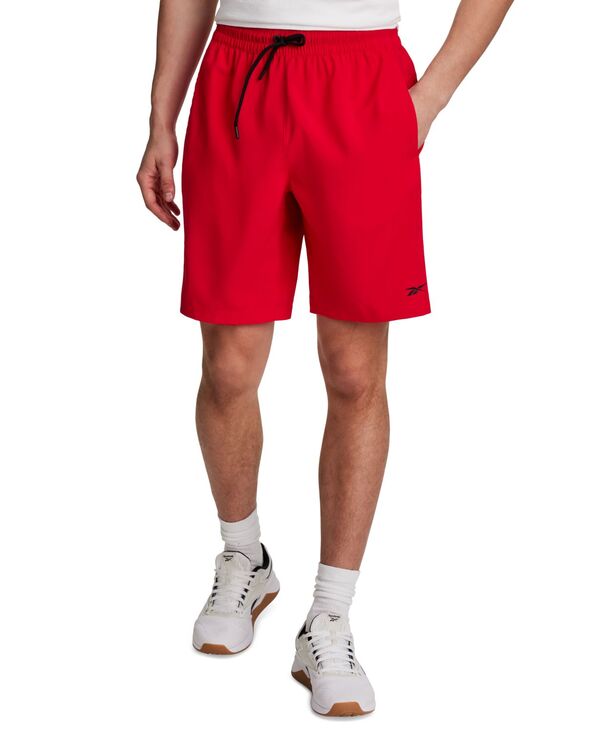 リーボック メンズ ボトムス ハーフパンツ・ショーツ ショートパンツ Reebok Men's Regular-Fit 9" Training Shorts Vectored レッド