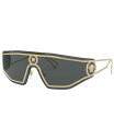 ヴェルサーチ メンズ サングラス・アイウェア アクセサリー Men's Sunglasses VE2226 45 GOLD/GREY