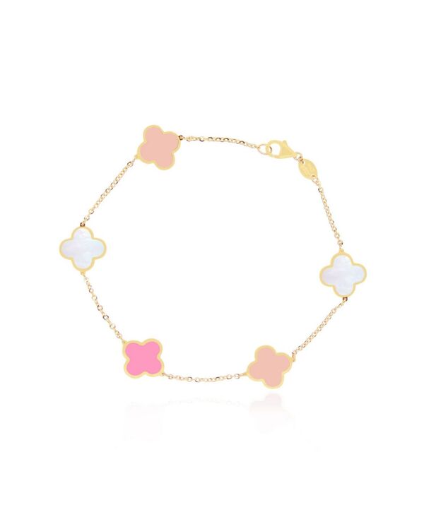 ザ・ラブリー レディース アクセサリー ブレスレット・バングル・アンクレット The Lovery Small Pink Mixed Clover Bracelet 14K Open Miscellaneous ピンク