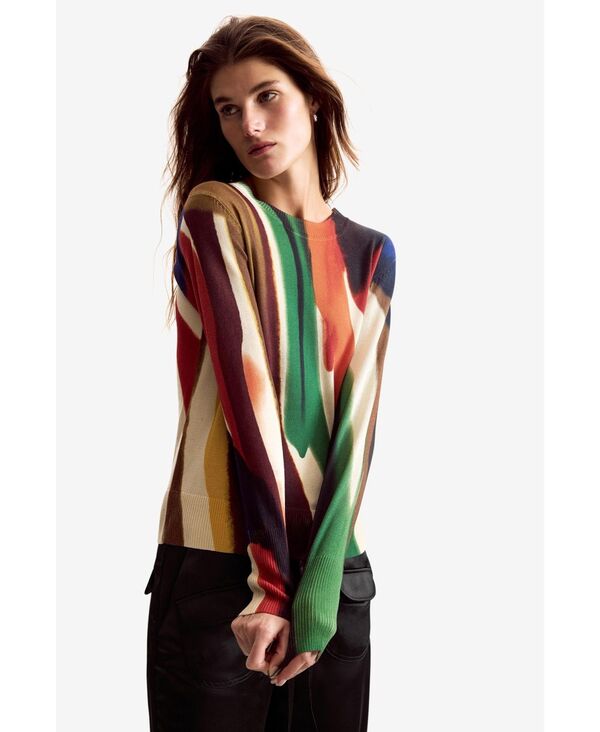 デジグアル レディース アウター ニット・セーター Desigual Women'sweater designed by christian lacroix Multi マルチカラー