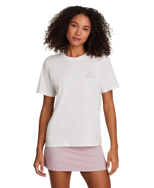 リーボック レディース トップス Tシャツ グラフィック Reebok Women's Time Out Graphic T-Shirt Vector Chalk チョーク
