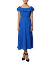 BCBジェネレーション レディース ワンピース トップス Off-The-Shoulder Midi Dress Dazzling Blue