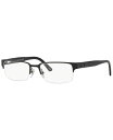 ヴェルサーチ メンズ サングラス・アイウェア アクセサリー VE1184 Men's Rectangle Eyeglasses Matte Blk