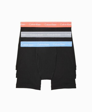 カルバンクライン メンズ ボクサーパンツ アンダーウェア Men's 3-Pack Cotton Classics Boxer Briefs Lacquer Riverbed Heather Riverbed