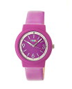 N Y rv ANZT[ Unisex Vivid Fuchsia Leatherette Strap Watch 36mm Fuchsia