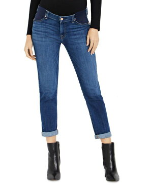 セブンフォーオールマンカインド レディース デニムパンツ ボトムス Maternity Skinny Jeans Distressed Authentic Medium