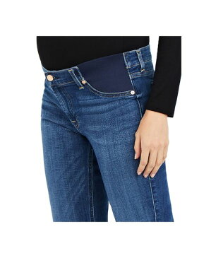 セブンフォーオールマンカインド レディース デニムパンツ ボトムス Maternity Skinny Jeans Distressed Authentic Medium