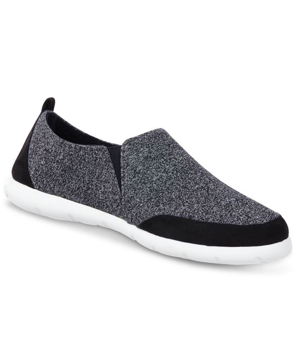 AC\gi[ Y T_ V[Y Signature Men's Zenz Sport-Knit Indoor/Outdoor Slippers Black