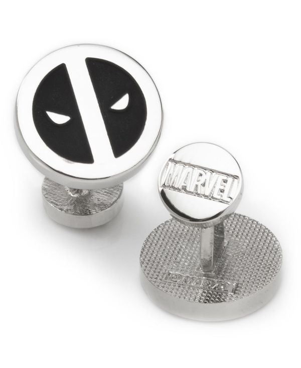 マーベル メンズ カフスボタン アクセサリー Men's Dead Pool Mask Cufflinks Silver