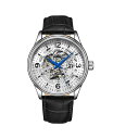 XgD[O Y rv ANZT[ Men's Black Leather Strap Watch 42mm Black