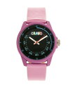 N fB[X rv ANZT[ Unisex Jolt Light Pink Leatherette Strap Watch 34mm Pink