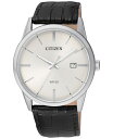 シチズン メンズ 腕時計 アクセサリー Men's Quartz Black Leather Strap Watch 39mm BI5000-01A Black(2)