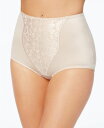 バリ レディース パンツ アンダーウェア Women's Light Tummy-Control Lace Support 2pk Brief Underwea...