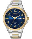 V`Y Y rv ANZT[ Men's Quartz Two-Tone Stainless Steel Bracelet Watch 41mm Two-Tone