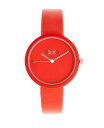 N fB[X rv ANZT[ Unisex Blade Red Leatherette Strap Watch 37mm Red