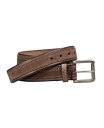 ジョンストンアンドマーフィー メンズ ベルト アクセサリー Distressed Overlay Belt Brown