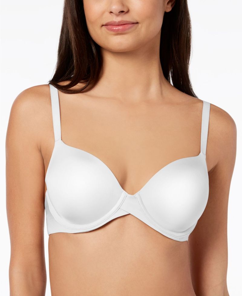 メイデンフォーム レディース ブラジャー アンダーウェア One Fab Fit 2.0 T-Shirt Shaping Underwire Bra DM7543 White