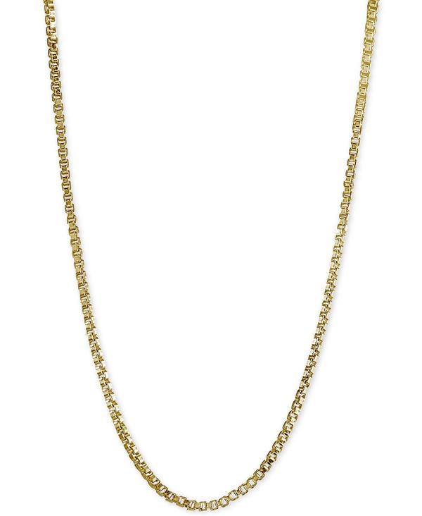 W[j xj[j fB[X lbNXE`[J[Ey_ggbv ANZT[ Adjustable 16- 22 Box Link Chain Necklace in 18k Gold-Plated Sterling Silver (Also in Sterling Silver) Gold Over Silver