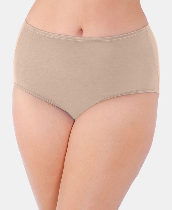 バニティフェア レディース パンツ アンダーウェア Women's Illumination&reg; Plus Size Satin-Trim Brief Underwear 13811 Rose Beige