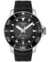 eB\bg Y rv ANZT[ Men's Swiss Automatic Seastar Black Rubber Strap Watch 46mm No Color