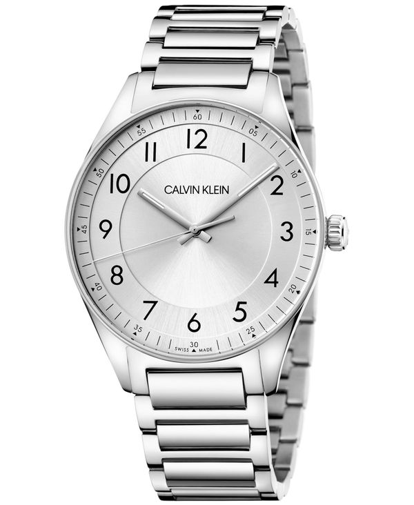 カルバンクライン メンズ 腕時計 アクセサリー Men's Bright Stainless Steel Bracelet Watch 40mm Stainless Steel