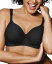 プレイテックス レディース ブラジャー アンダーウェア Women's Secrets Shapes & Supports Balconette Full Figure Wirefree Bra US4824 Black