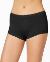 メイデンフォーム レディース パンツ アンダーウェア Microfiber Boyshort Underwear 40760 Black(4)