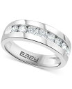 GtB[ Y O ANZT[ EFFY&reg; Men's Diamond Band (1 ct. t.w.) White Gold