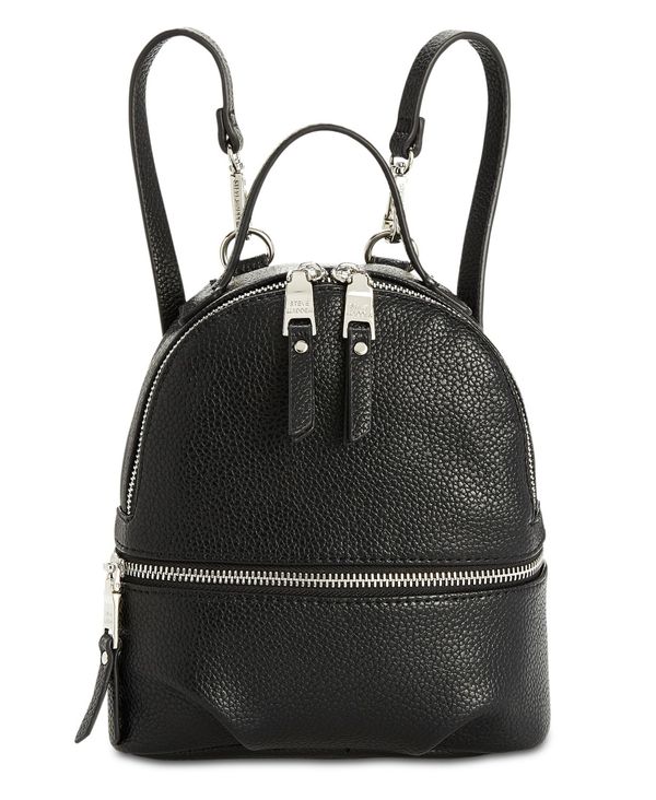 スティーブ マデン レディース バックパック・リュックサック バッグ Jacki Convertible Backpack Black/Silver