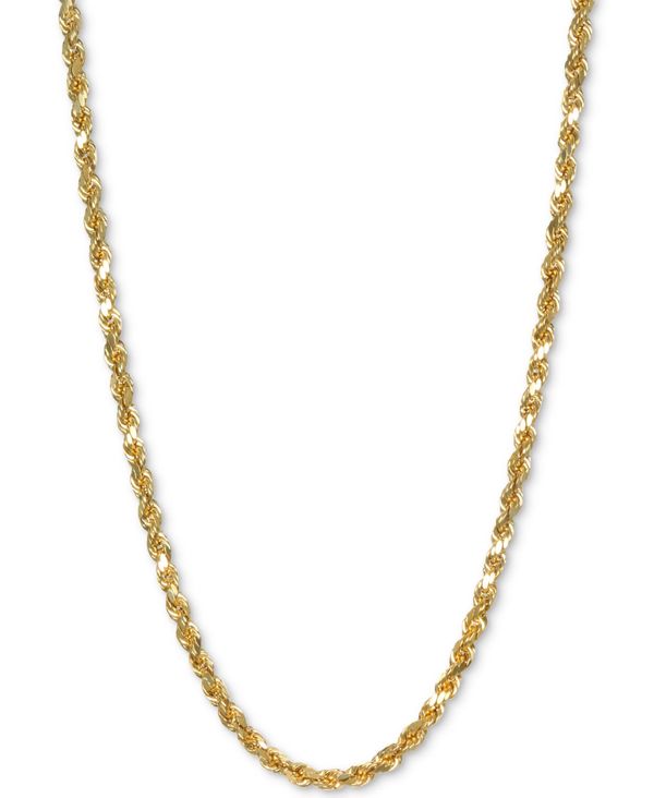 C^A S[h fB[X lbNXE`[J[Ey_ggbv ANZT[ Rope 24 Chain Necklace in 14k Gold Yellow Gold