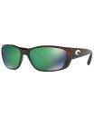 コスタデルマール メンズ サングラス・アイウェア アクセサリー Polarized Sunglasses FISCH 64P TORTOISE BROWN/GREEN MIR POL