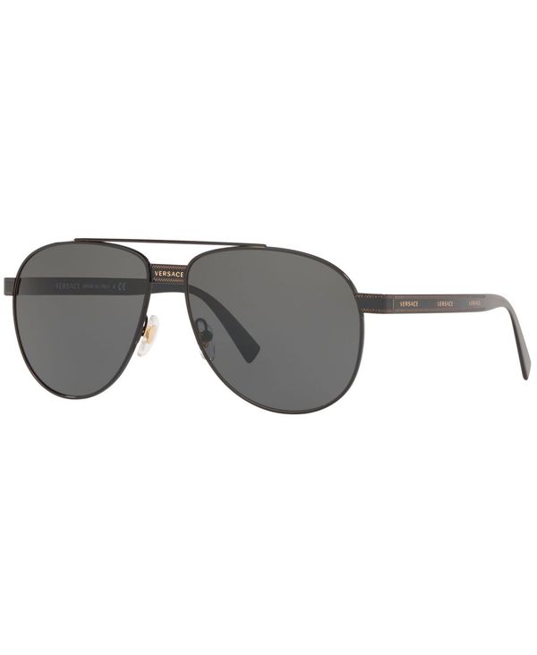 ヴェルサーチ ヴェルサーチ レディース サングラス・アイウェア アクセサリー Sunglasses VE2209 58 BLACK/GREY