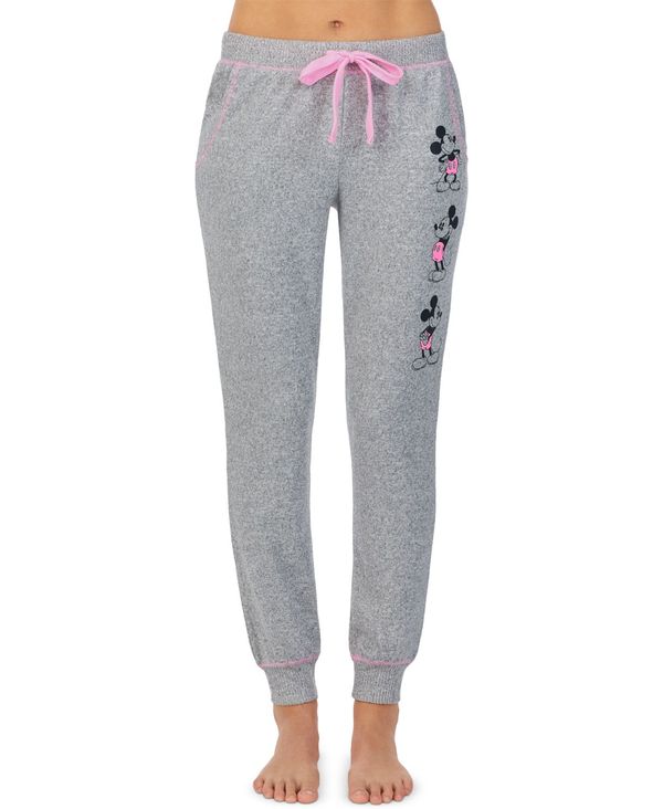 ディズニー レディース カジュアルパンツ ボトムス Mickey & Minnie Mouse Jogger Pajama Pants Grey Heather