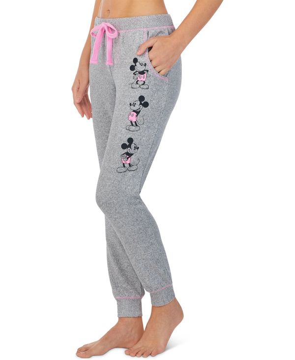 ディズニー レディース カジュアルパンツ ボトムス Mickey & Minnie Mouse Jogger Pajama Pants Grey Heather