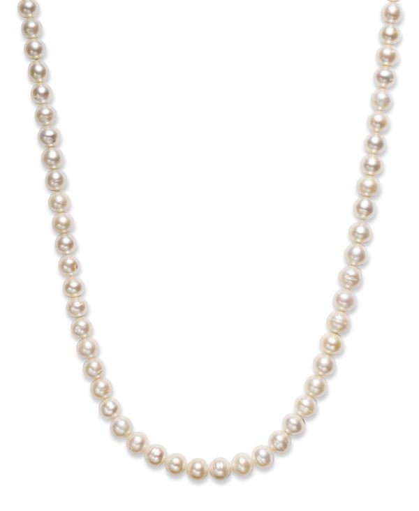 x hD [ fB[X lbNXE`[J[Ey_ggbv ANZT[ Pearl Necklace 36 Cultured Freshwater Pearl Endless Strand (8-1/2mm) White