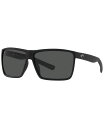 コスタデルマール メンズ サングラス・アイウェア アクセサリー Men's Polarized Sunglasses 6S9018 63 Matte Black